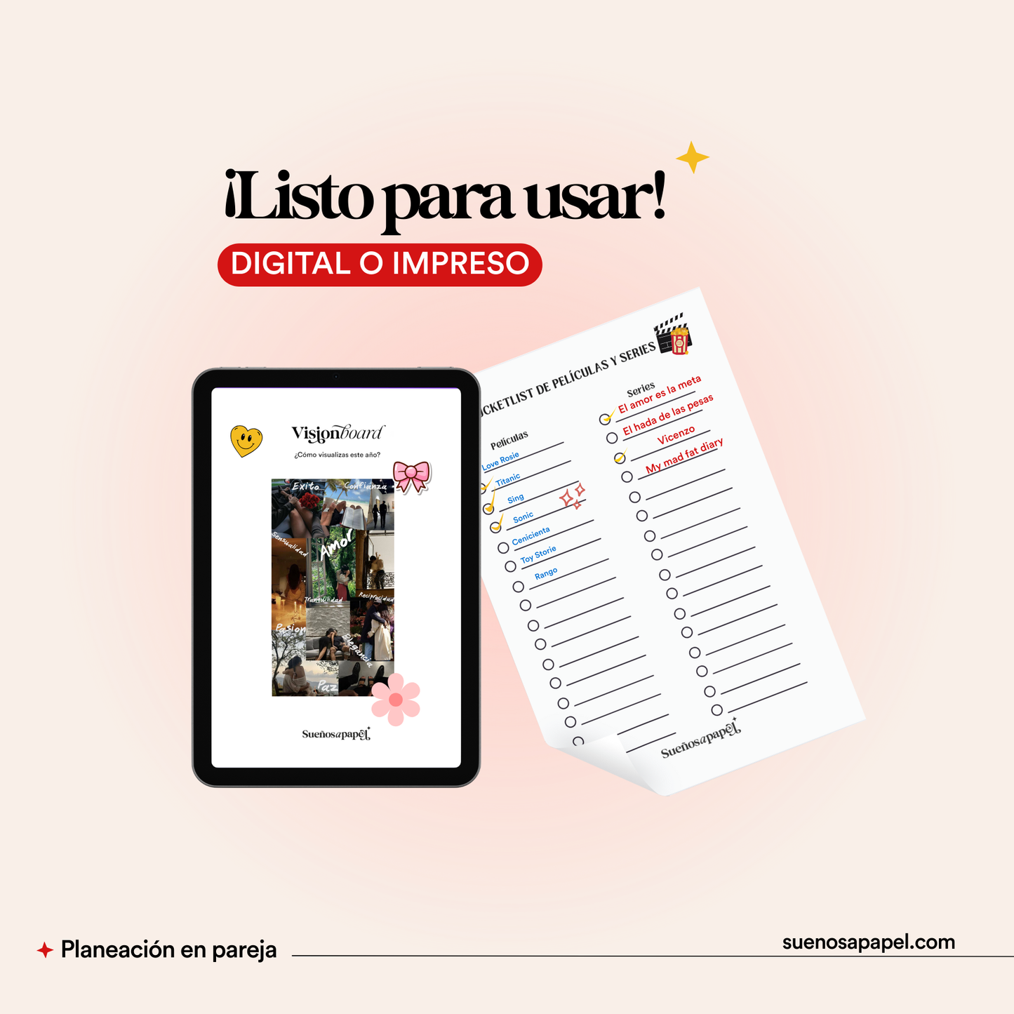 Plantilla Planeación Anual en Pareja