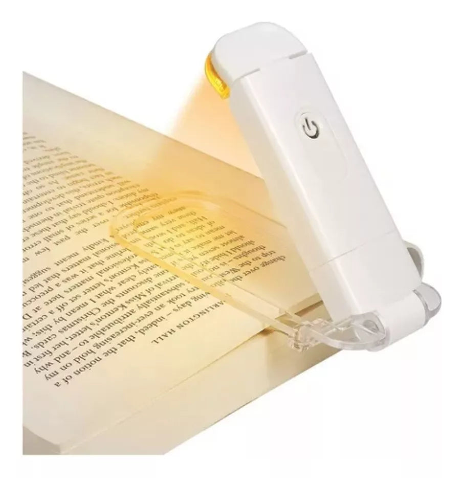 Luz Led Con Clip Para Lectura Recargable -3 niveles de luz