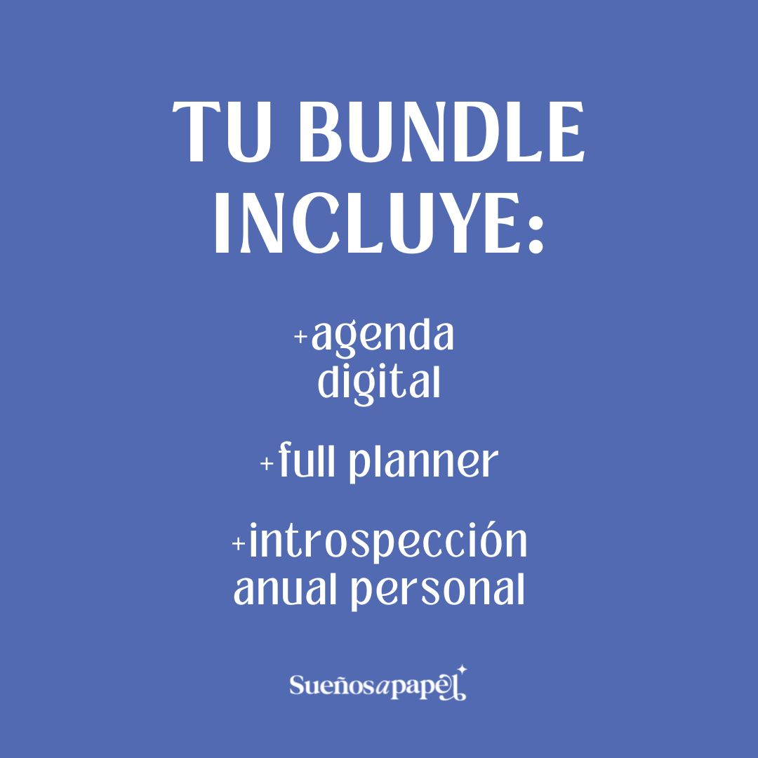KIT: Agenda Digital + Full Planner + Introspección Anual Personal