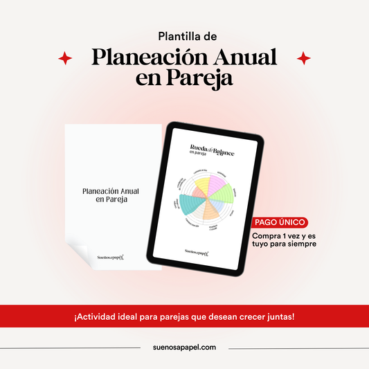 Plantilla Planeación Anual en Pareja