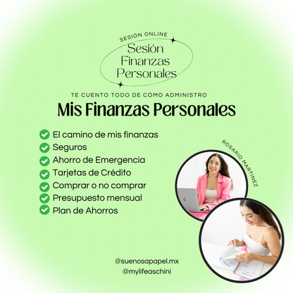 Sesión Online: Finanzas Personales