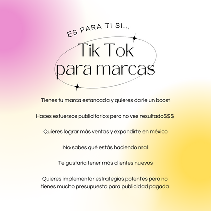 CURSO ONLINE: TIK TOK PARA MARCAS (Sesiones On Demand)