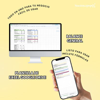Plantilla Balance General para Negocios - Excel
