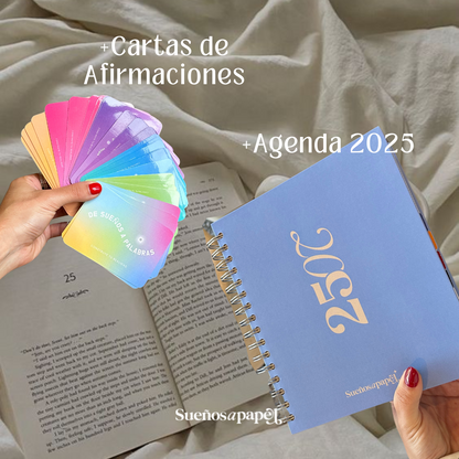 AGENDA FÍSICA 2025 + CARTAS AFIRMACIONES