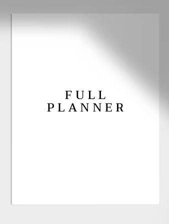 FULL PLANNER: Productividad + finanzas + gratitud + alimentación + estudio