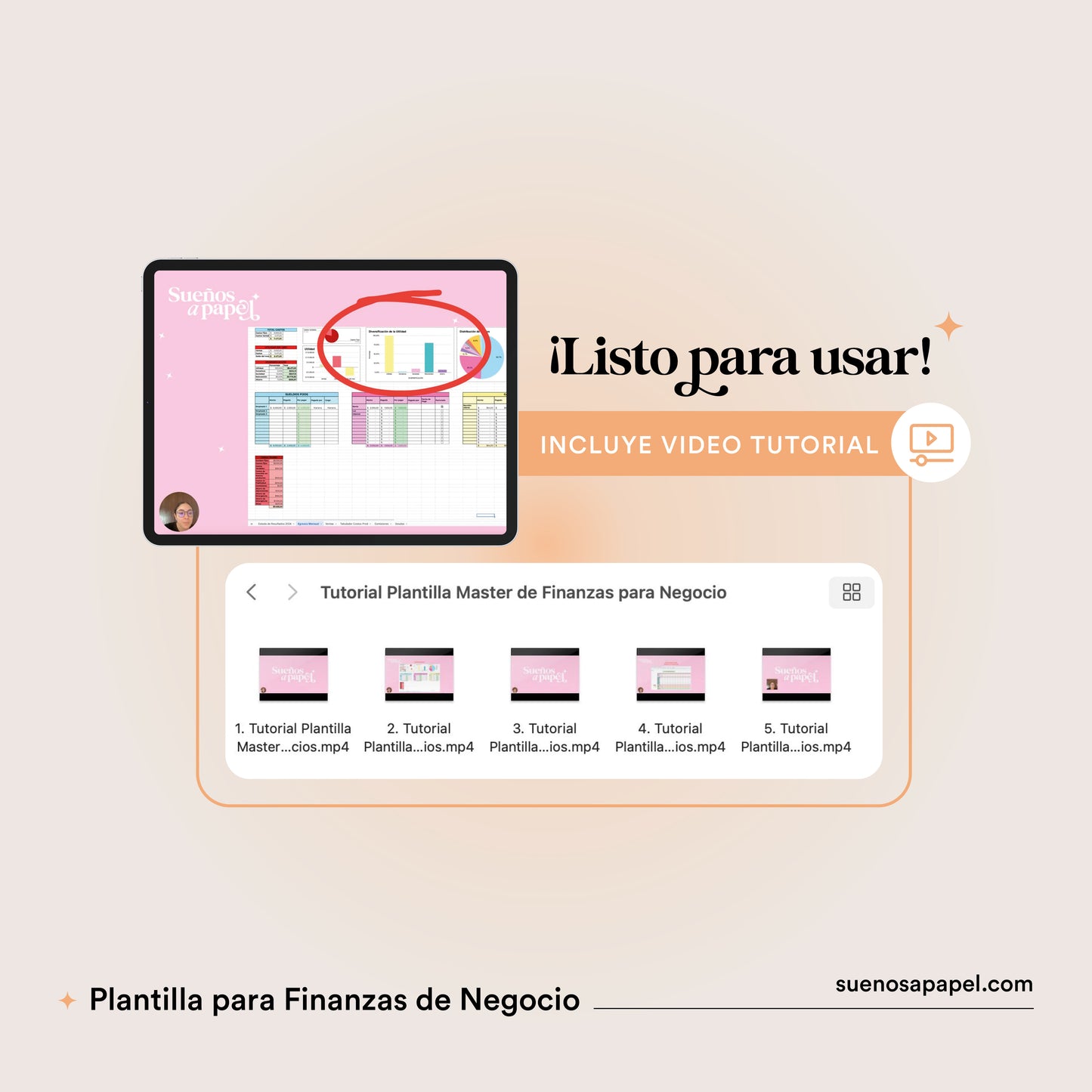 Plantilla Finanzas para Negocios - Excel