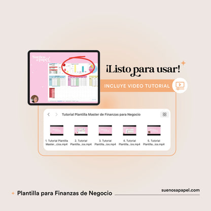Plantilla Finanzas para Negocios - Excel