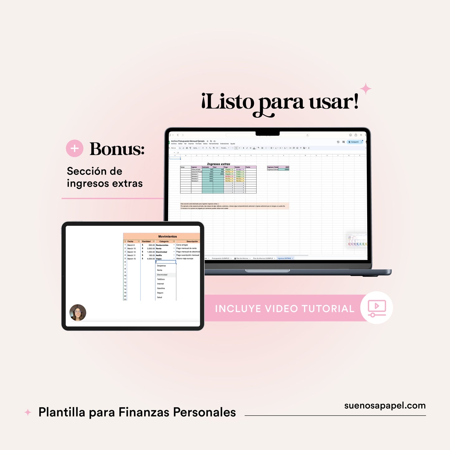 Plantilla para Finanzas Personales - Excel