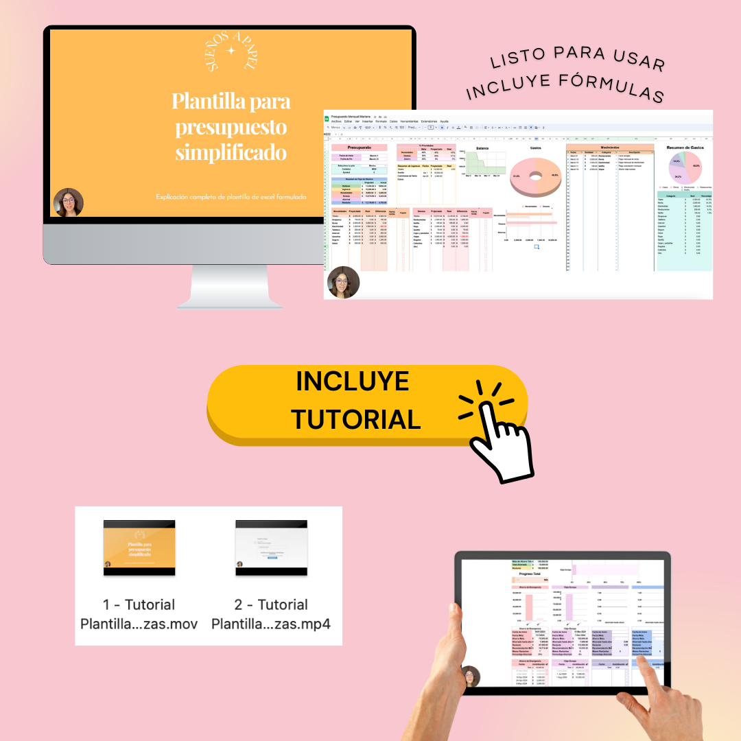 Plantilla para Presupuesto Simplificado - Excel