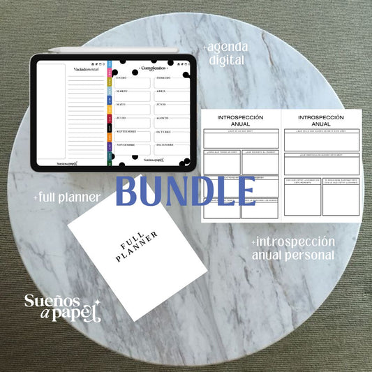 KIT: Agenda Digital + Full Planner + Introspección Anual Personal
